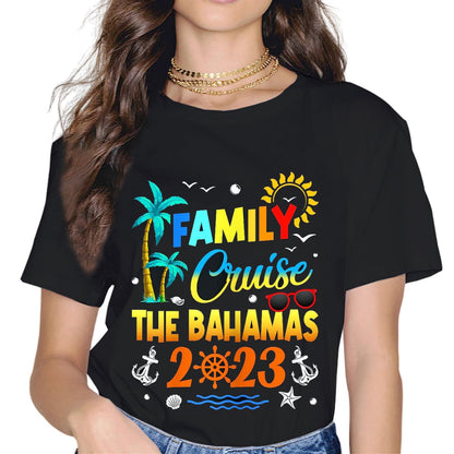 Family Cruise The Bahamas 2023 Summer Matching Vacation T-Shirt