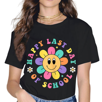 Sassalilly Happy Last Day of School T-Shirt Students and Teachers Shirt T-Shirt