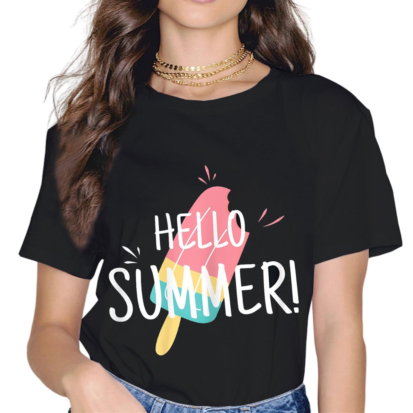 Hello Summer Vacation Popsicles Shirt Holiday T-Shirt