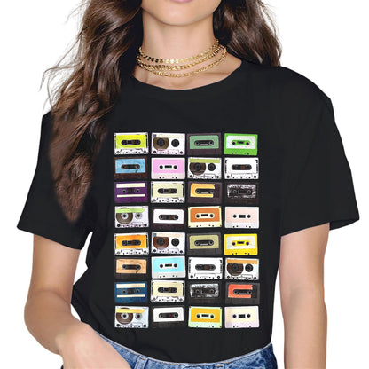 Sassalilly Retro Hip Hop Rap T-Shirt-Hiphop Graphics