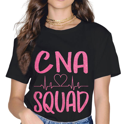 Sassalilly CNA Nurse Squad Shirt Certified Nursing Assistant Matching T-Shirt