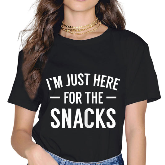 I'm Just Here for The Snacks Food Cook Funny Family Vacation T-Shirt