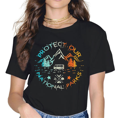 Camping Hiking Close to Nature Outdoor Lovers Gift T-Shirt - Trip Graphics