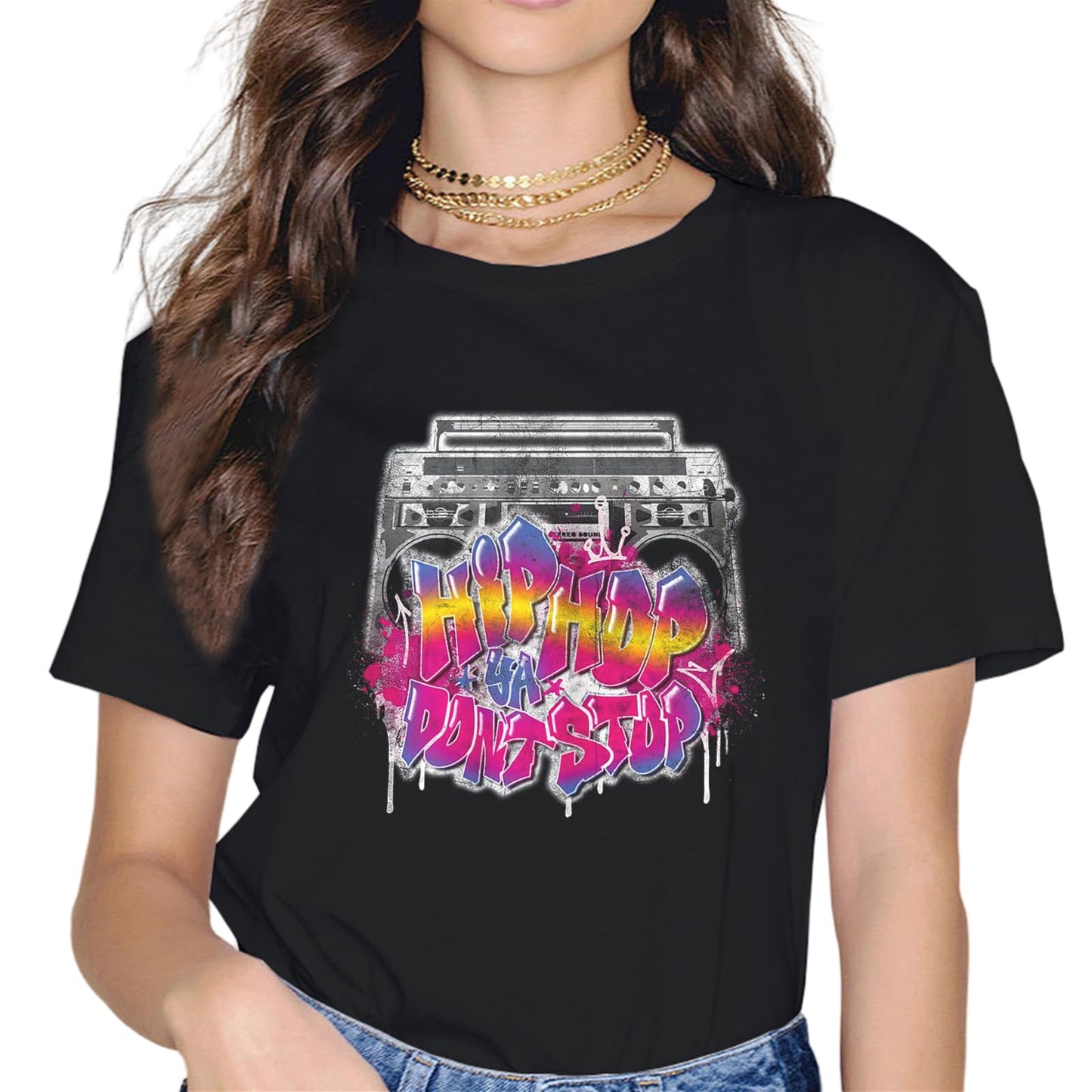 noozuo Hip Hop Rap Mixtape Cassette DJ Retro 90s T-Shirt