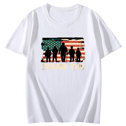 USA Thank You Short Sleeve Comfort Tops T-Shirts for Women