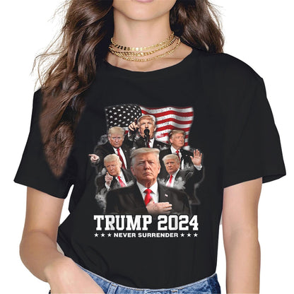 Trump Never Surrenders Trump is Back Again T-Shirt - Hotspots Graphics