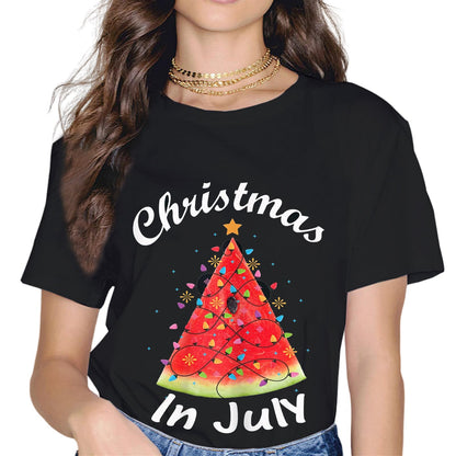 Christmas in July T-Shirt Summer Beach Vacation T-Shirt