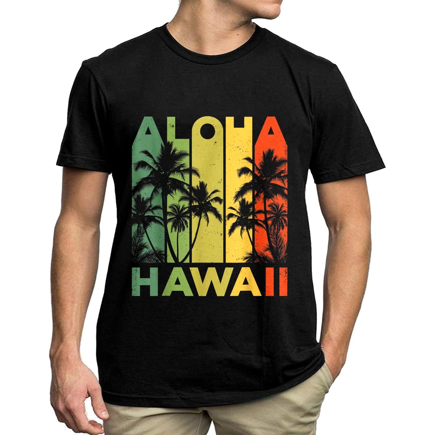 Embrace the Aloha Spirit with our "Aloha Hawaii Surf Vacay" Men's T-Shirt