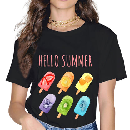 Hello Summer Vacation Popsicles Shirt Holiday T-Shirt