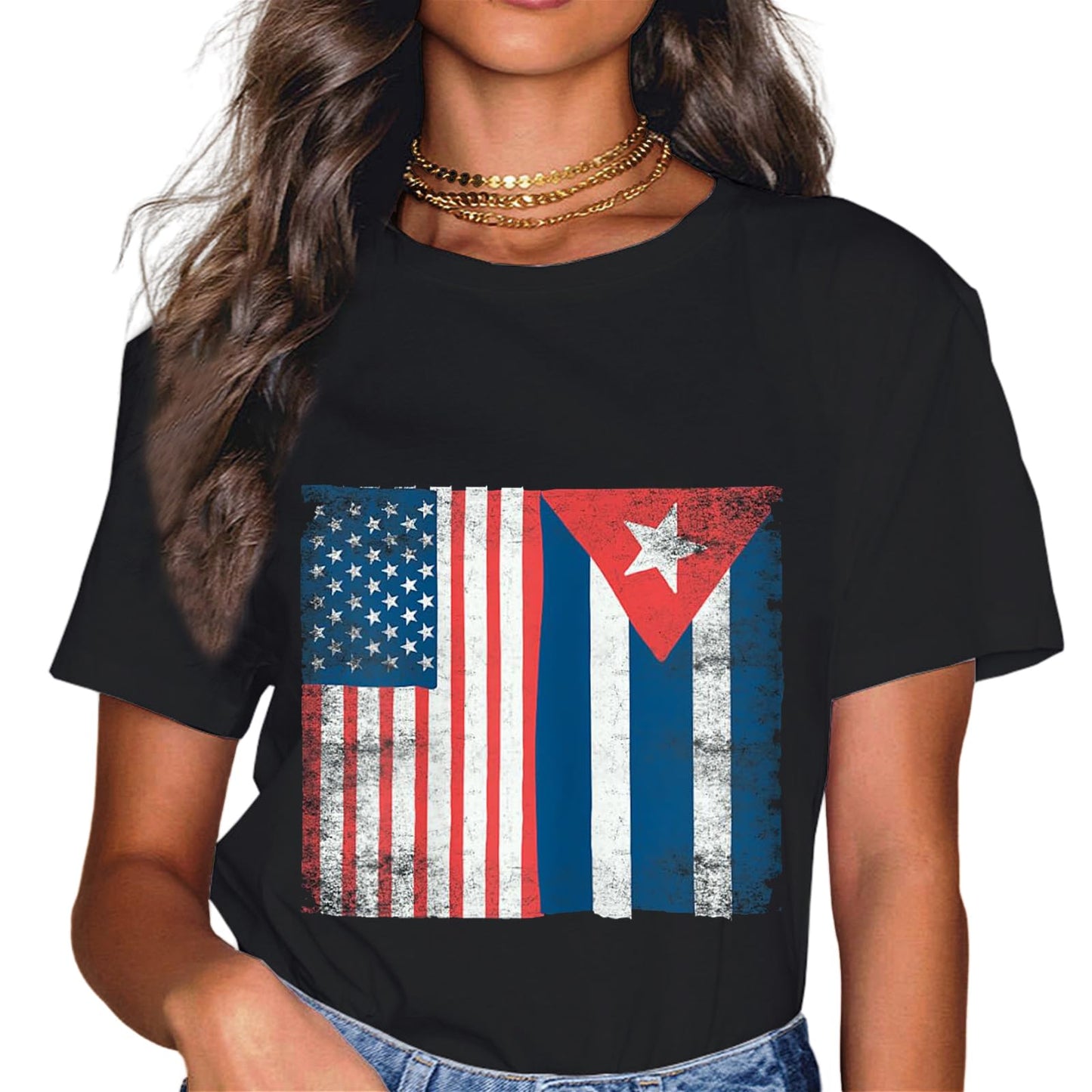 Vintage Cuban Flag Cuba Pride Gift T-Shirt