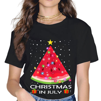 Summer Christmas July in Christmas in July Christmas T-Shirt