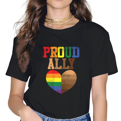 Women Fashion LGBTQ Casual Pride Month Gift T-Shirt