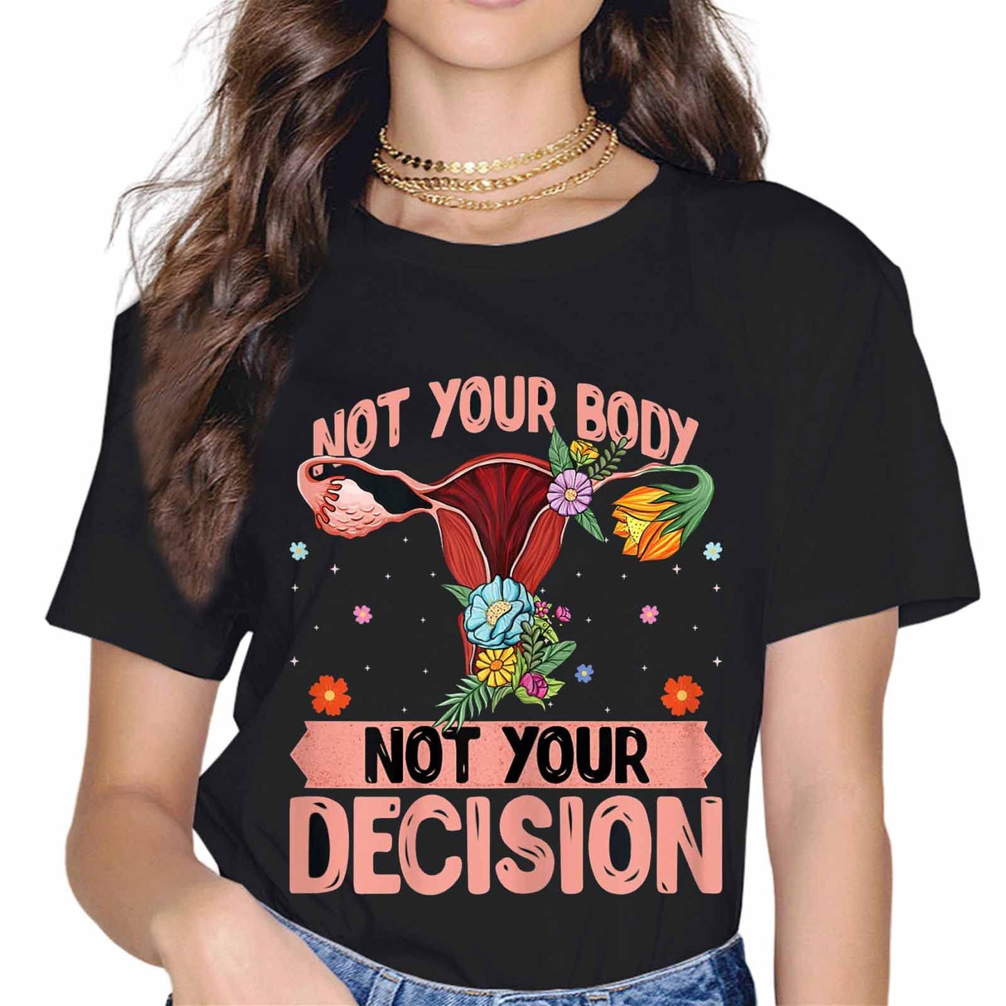 Mind Your Own Uterus Pro Choice Feminist Women's Rights Gift T-Shirt