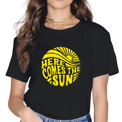 Here Comes The Sun Vintage Retro Beach Summer Vacation T-Shirt