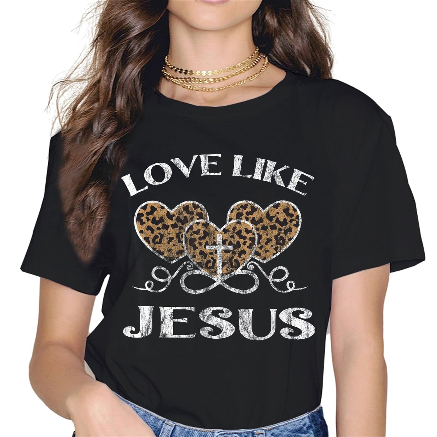 God Cross Bible Verse Christ Gift T-Shirt - Religion Graphics