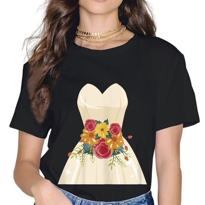 Simple Wedding Dress Gift for Bridal Showers Gift T-Shirt