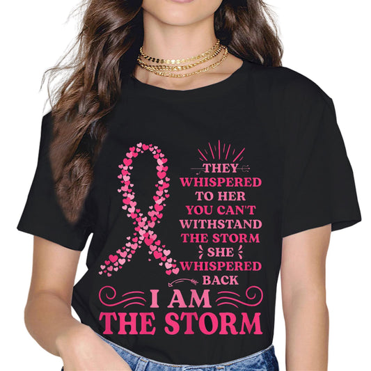 Pink Breast Cancer Awareness Women Warrior T-Shirt