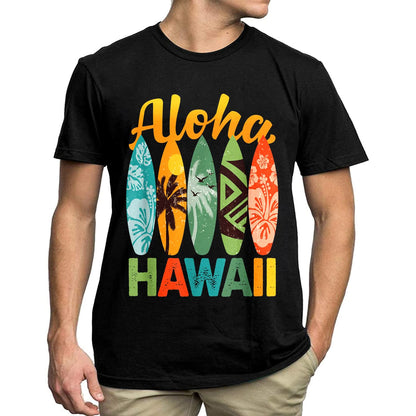 Embrace the Aloha Spirit with our "Aloha Hawaii Surf Vacay" Men's T-Shirt