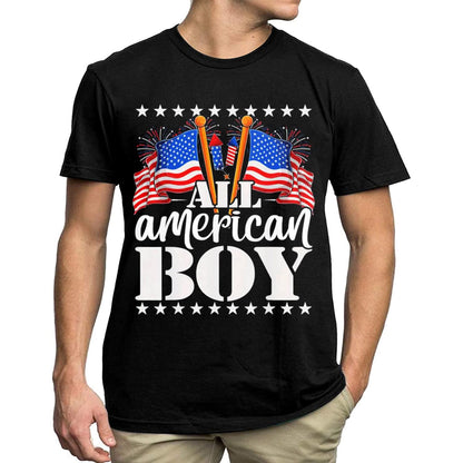 All American Boy T-Shirt - Flag Graphics