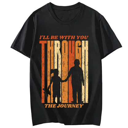 Best Dad Ever Lion Quote Casual Short Sleeve T-Shirt for Women and Men