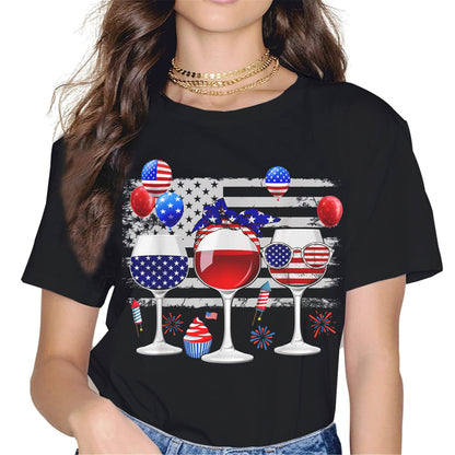 4th of July Glasses T-Shirt - Unisex Gift Graphics