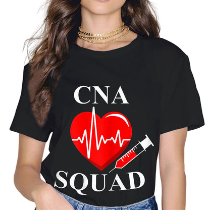 Sassalilly CNA Nurse Squad Shirt Certified Nursing Assistant Matching T-Shirt