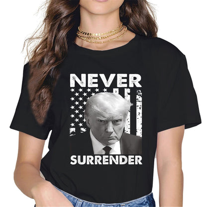 Trump Never Surrenders Trump is Back Again T-Shirt - Hotspots Graphics