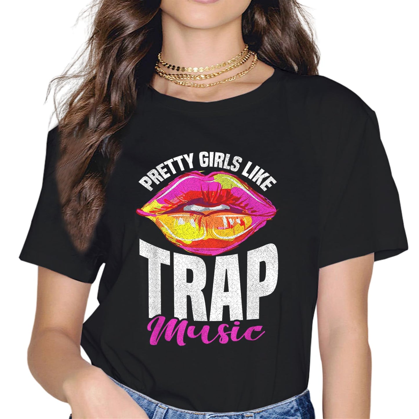 noozuo Pretty Girls Like Trap Music Trap Music Womens Rap T-Shirt