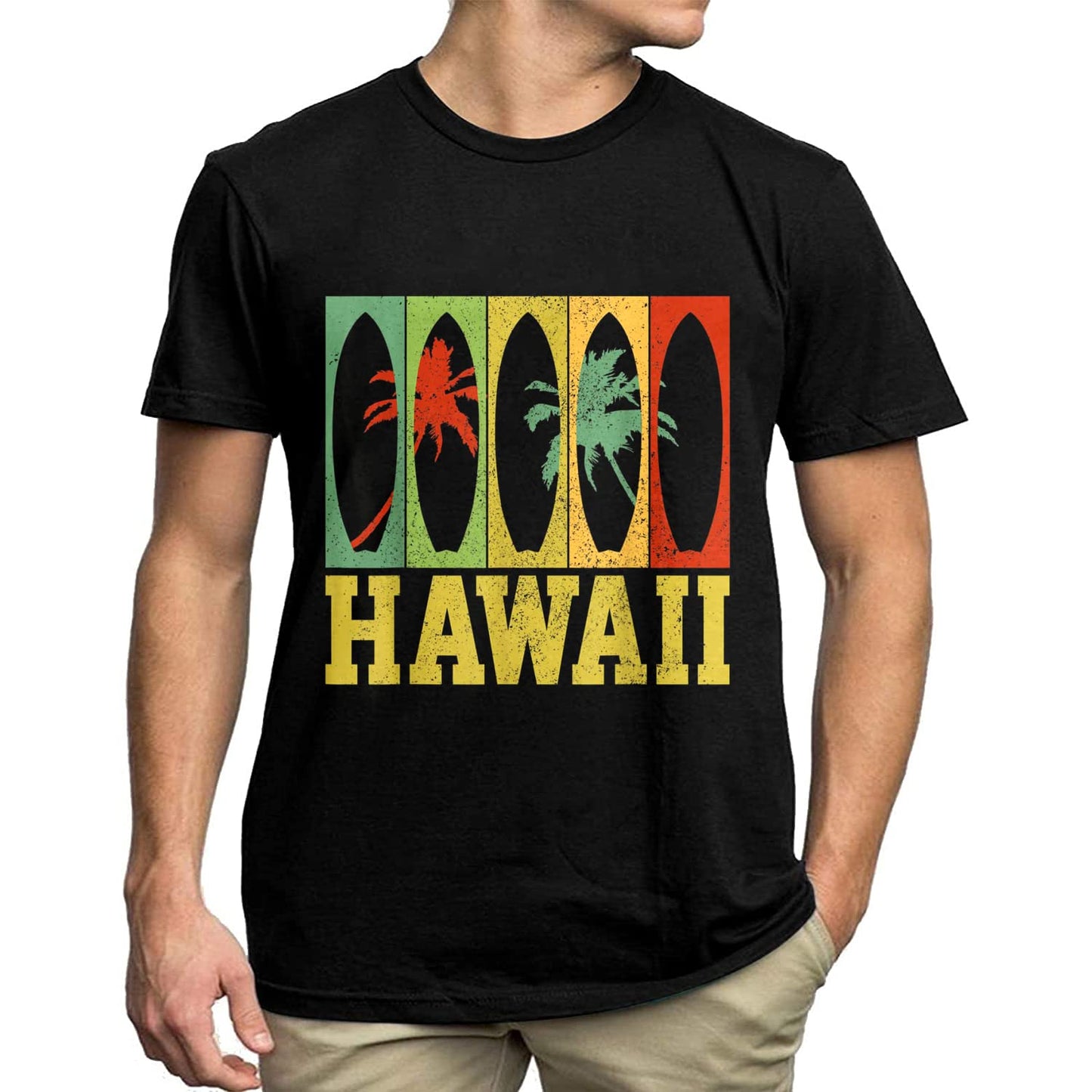 Embrace the Aloha Spirit with our "Aloha Hawaii Surf Vacay" Men's T-Shirt