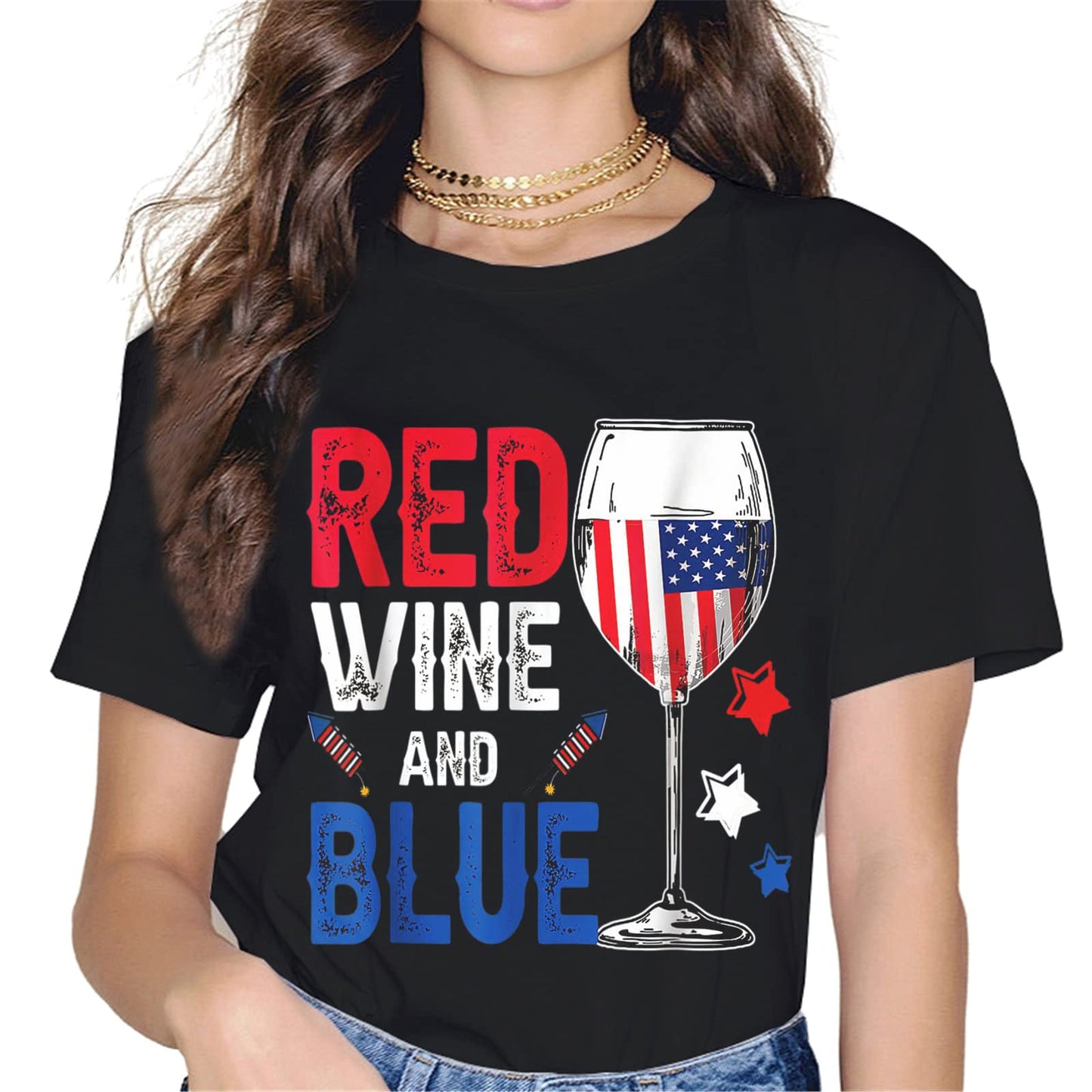 4th of July Glasses T-Shirt - Unisex Gift Graphics