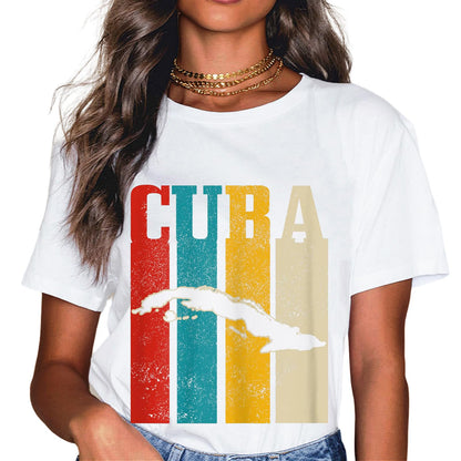 Vintage Cuban Flag Cuba Pride Gift T-Shirt