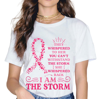 Pink Breast Cancer Awareness Women Warrior T-Shirt