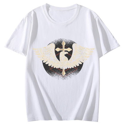 Eagle Cross Short Sleeve Comfort Tops T-Shirts for Women