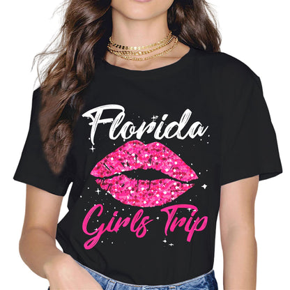 Sassalilly Girls Trip Flordia Vacation Gift T-Shirt-Trip Graphics