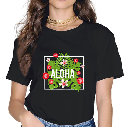 Aloha Beaches Tropical Hawaiian Summer Island Vacation Party T-Shirt