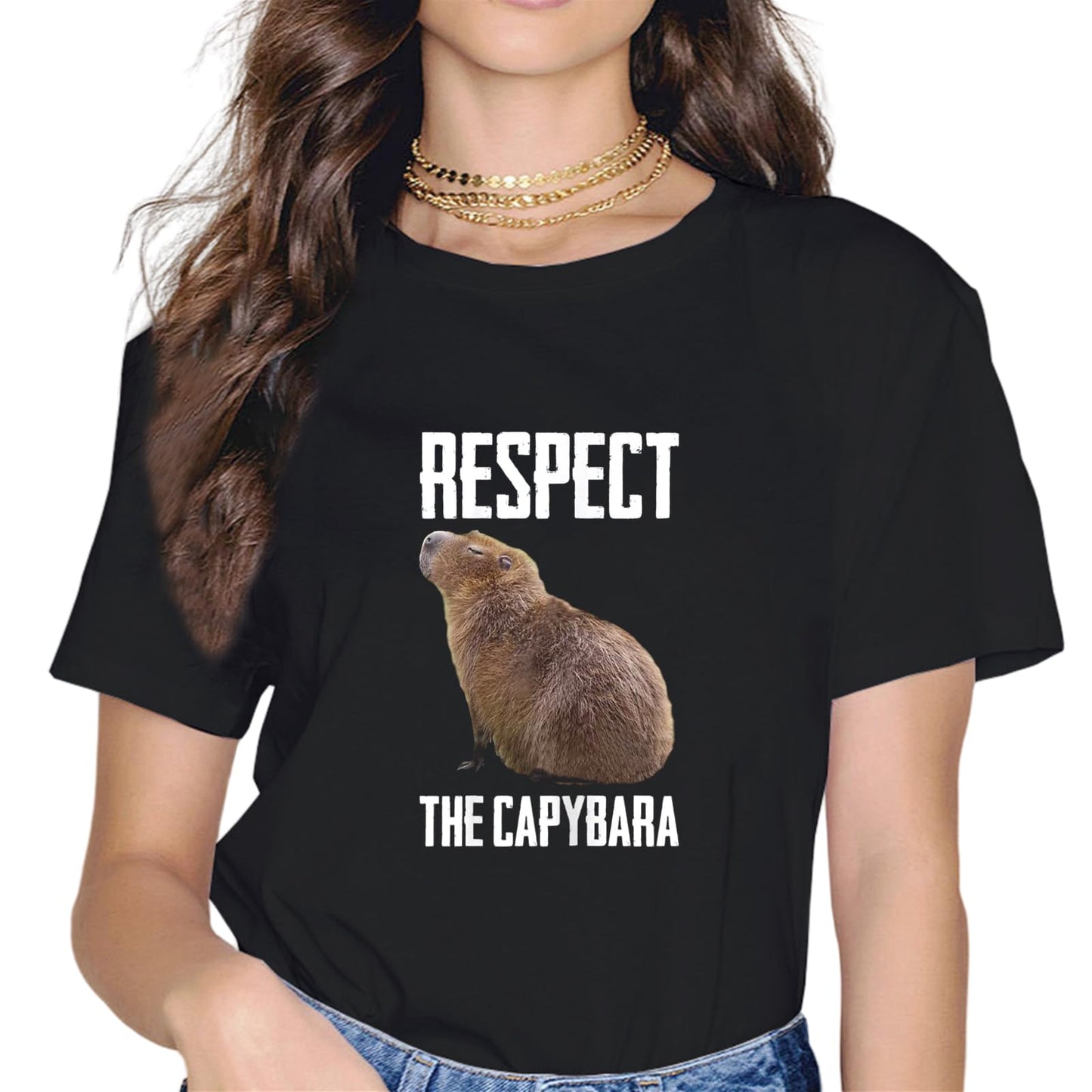 Sassalilly Capybara Lover Women Cute Capybara T-Shirt