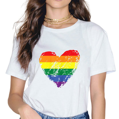 Rainbow Flag Human Rights LGBTQ+ Pride Month Gift T-Shirt