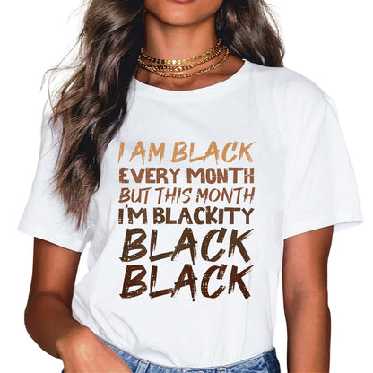 Sassalilly Choc Lit Melanin Black Pride History BHM African T-Shirt