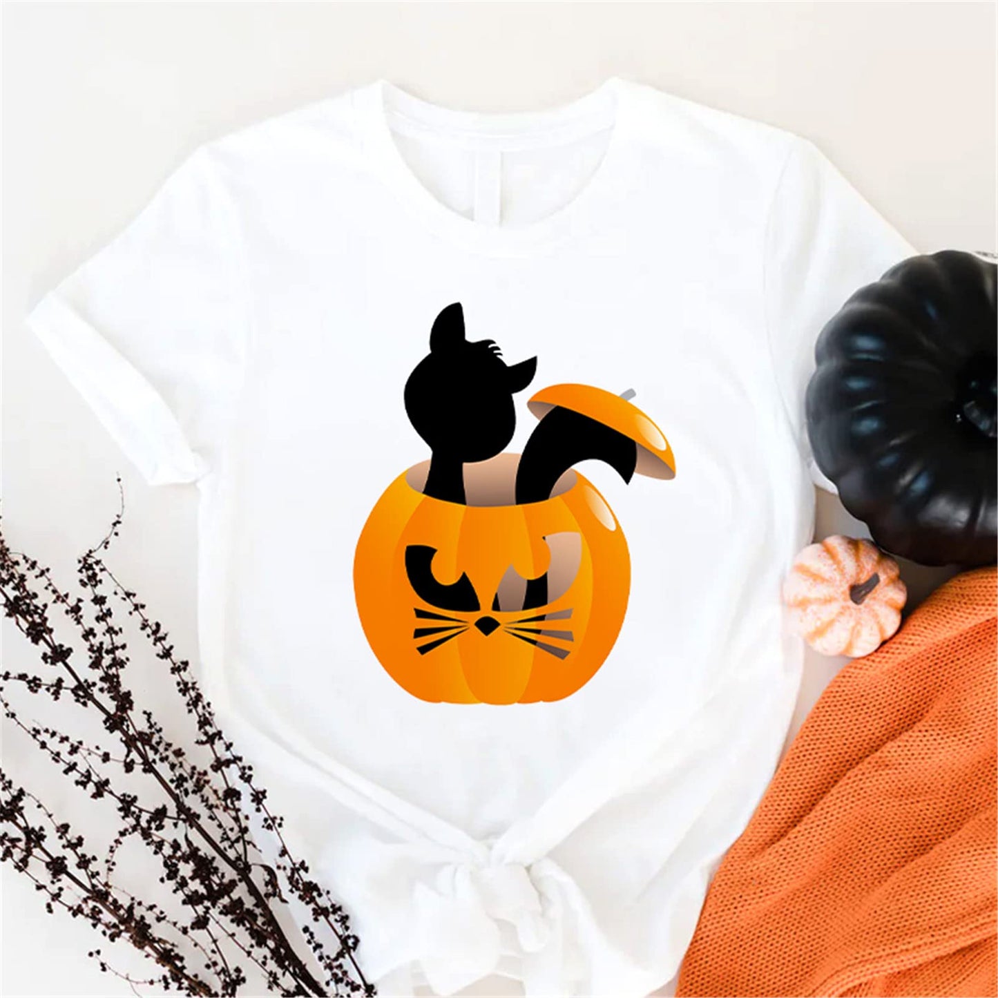 Stravel Summer Halloween T-Shirt - Casual Round Neck