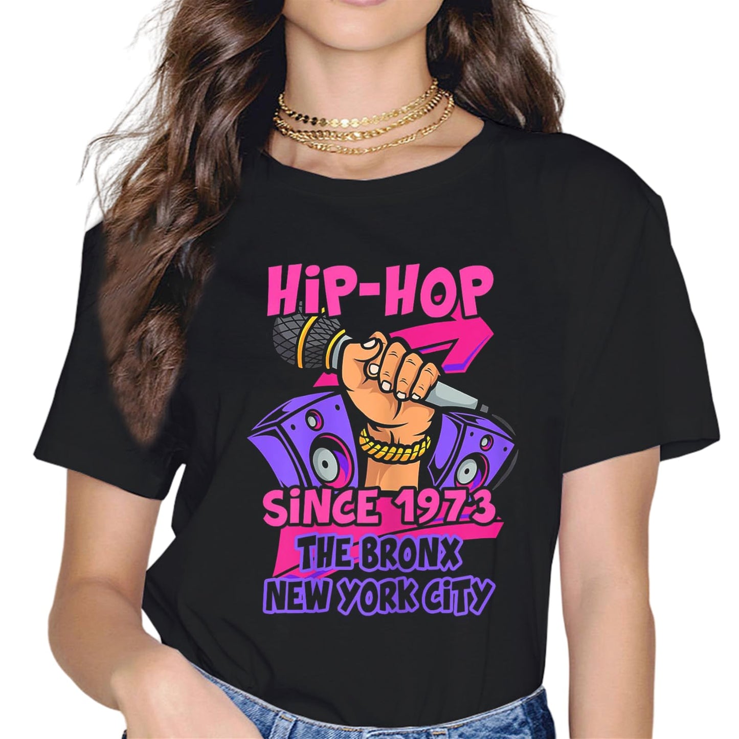 Hip-Hop 50 Years Old Since 1973 The Bronx New York City T-Shirt