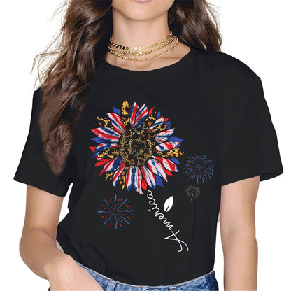 4th of July Tie Dye T-Shirt - Patriotic USA Graphics