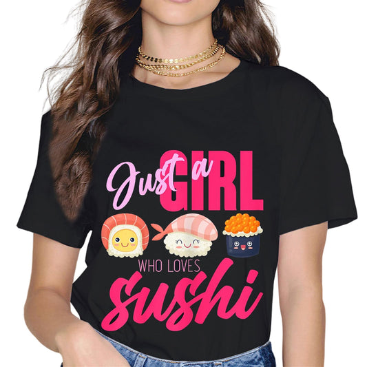 Sassalilly Sushi Kawaii Japanese Food Sushi Lover T-Shirt