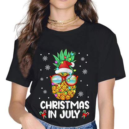 Christmas in July Squad Shirt Family Beach Vacation Summer T-Shirt