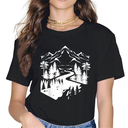 Camping Hiking Close to Nature Outdoor Lovers Gift T-Shirt - Trip Graphics