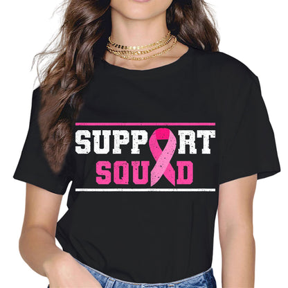 Breast Cancer Warrior Support Squad Breast Cancer Awareness T-Shirt