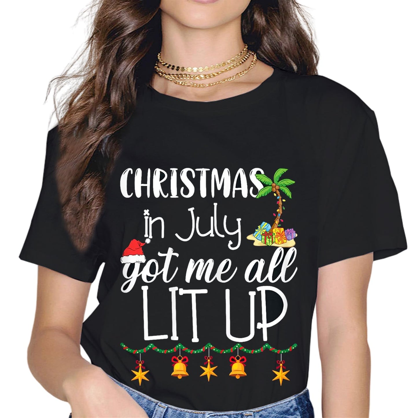 Christmas in July Squad Shirt Family Beach Vacation Summer T-Shirt