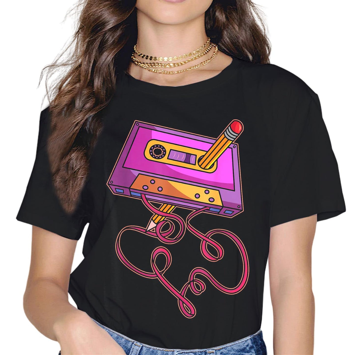 Sassalilly Retro Hip Hop Rap T-Shirt-Hiphop Graphics