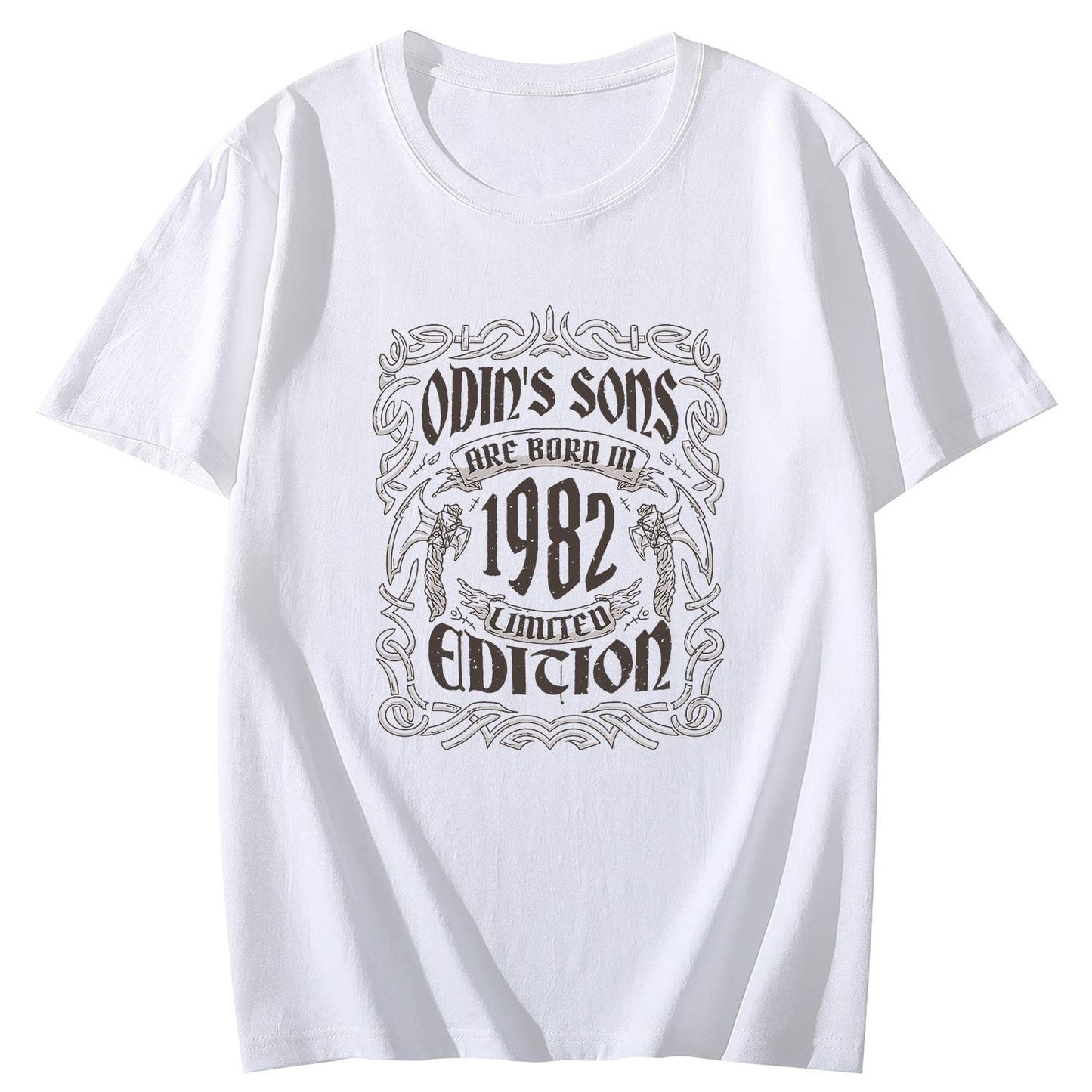 1982 Short Sleeve Comfort Tops T-Shirts for Women Black