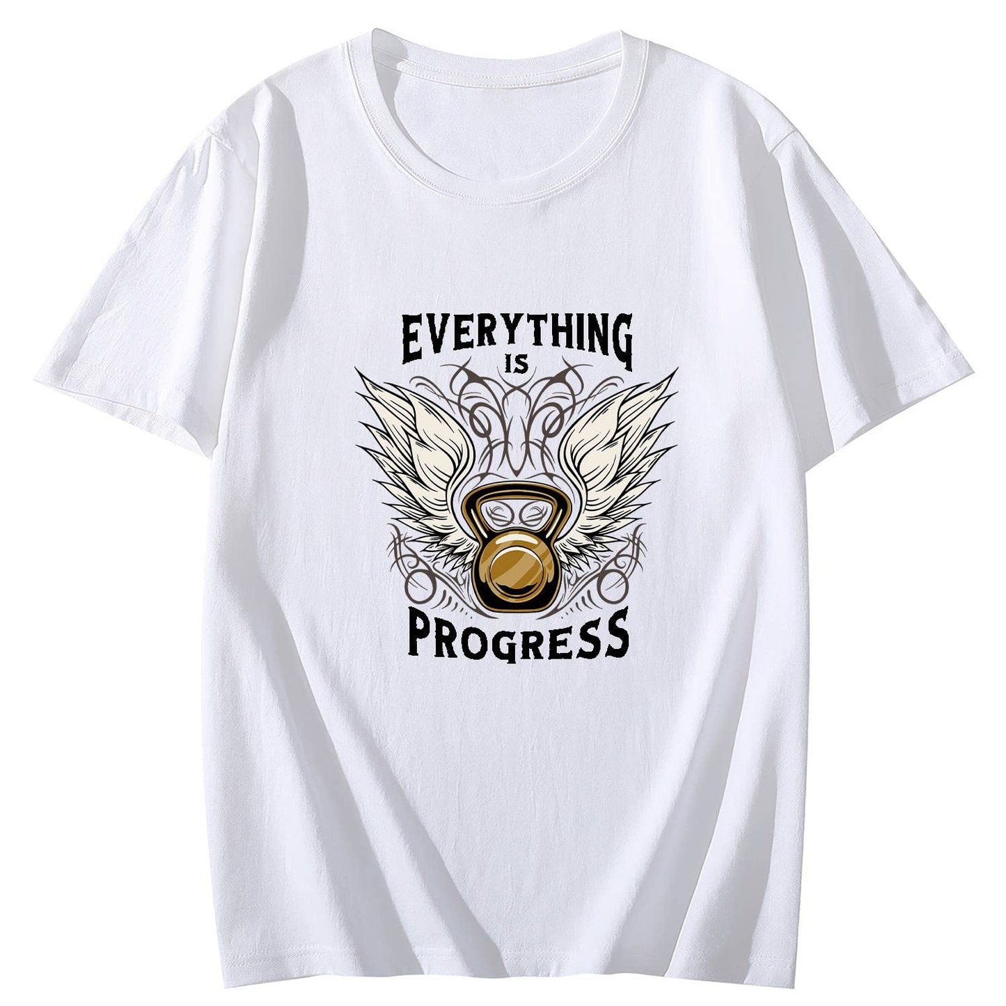 Ket Tle Bell with Wings Short Sleeve Comfort Tops T-Shirts for Women