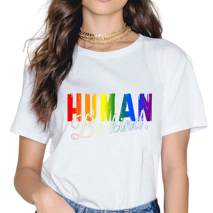 Rainbow Flag Human Rights LGBTQ+ Pride Month Gift T-Shirt